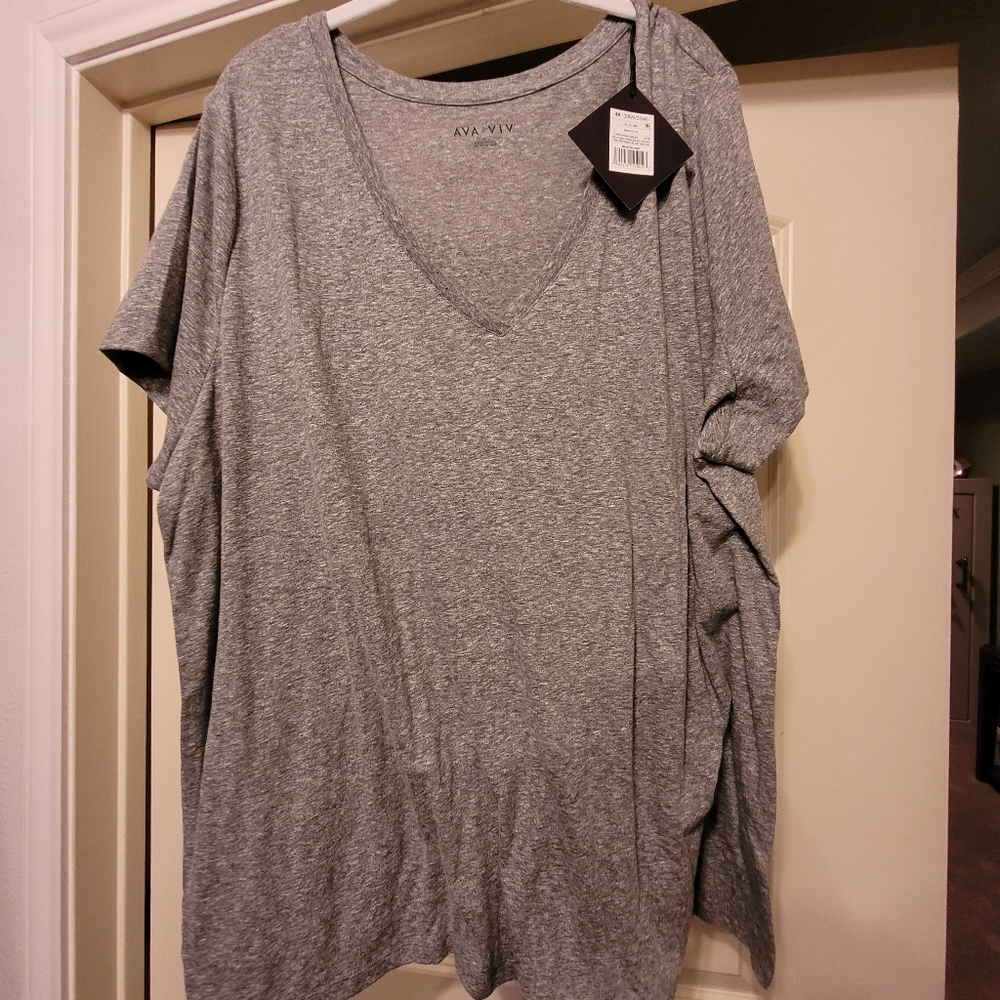 AVA & VIV tshirt, nwt, 4x, new plus tee